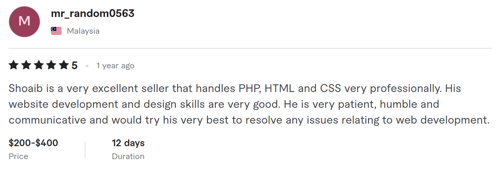 Client Review